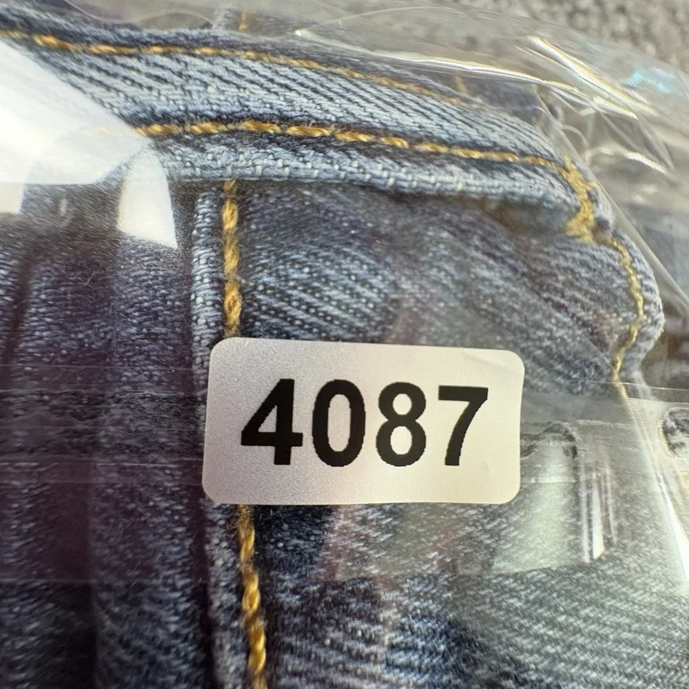 Levi's 505 Jeans Men 32x28.5 Blue‎ Straight Distressed Faded Streetwear Workwear